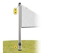 GARD & ROCK - Kit Postes POLIDEPORTIVOS telescópicos en Aluminio - Quick Fixation System - Bádminton, Tenis, Voleibol,... - para enganchar en Las Bases de Anclaje