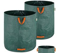 Gardebruk 2x Sacos para Desechos de Jardín XXL hasta 50Kg 500L 86x86 Saco Plegable Hidrófugo Asas Robustas
