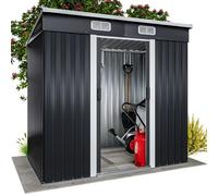 Gardebruk Cobertizo de Jardín con Base 2m² Acero Galvanizado Antracita