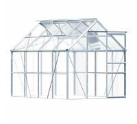 Gardebruk Invernadero de Jardín 4,75m² Vivero Caseta Plantas 250x190x195cm Cultivos Ventanas Policarbonato