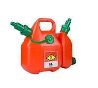 Gardemax Canister Doble 6L + 2,5L, Gasolina, Polietileno de Alta Densidad (HDPE), Compatible con el Sistema de Llenado AUTO-STOP de Husqvarna
