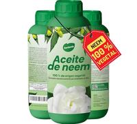 Gardemia Aceite de Neem con Emulsionante 1L miscible en agua 100% de origen vegetal extraído mecánicamente por prensado en frío de los frutos del árbol Neem