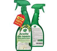 Gardemia Aceite de Neem Spray 750 ml listo para usar con Neem 100% de origen vegetal obtenido mecánicamente por prensado en frío
