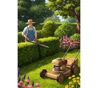 Garden 200 Piece Jigsaw Puzzles for Adults, Colourful, Challenging & Brainteasing Adult Puzzles 200 Pieces Lawn Mower, Fun jigsaws for The Whole Family 14x10 Inch