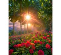 Garden 2000 Piece Jigsaw Puzzles for Adults, Colourful, Challenging & Brainteasing Adult Puzzles 2000 Pieces Spring Roses, Fun jigsaws for The Whole Family 40x28 Inch