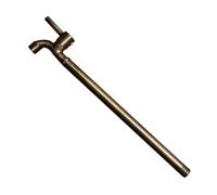 Garden al aire libre Monte de pared de pared fría grifo con mango único de malla para la piscina g1/2, acero inoxidable, bronce, 18 cm LWX