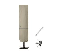 Garden Balsam Funda para sombrilla de patio con barra para sombrillas de 7 a 11 pies y paraguas de doble cara de 15 pies, resistente a la decoloración, cubierta protectora impermeable con cremallera,