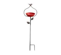 Garden Bird Bath, Rustic Metal Outdoor Water, Feeder Bowl with Weather Coating System, Standing Bird Bath Design, Farmhouse Garden Wildlife Drinking Station, Decorative Yard Patio Lawn Birdwatching