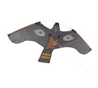 Garden Bird Kite - Nailon Cloth With Steel Rod Skeleton 120 x 66 cm - Reflective Eyes Hawk Shape For Scaring Birds - Flying For Crops Orchards Vineyards