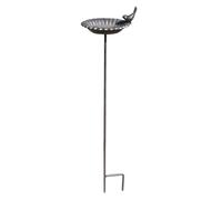Garden Bird Oasis - Elegant Hummingbird Station, Large Basin with Perch, Weatherproof Resin, Decorative Yard Fountain, for Nature Lovers Backyard Porch Lawn Terrace Patio Flowerbed Display