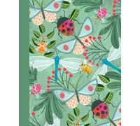 Garden Bugs Lined Journal: A 120-Page Writing Notebook with Hand-Illustrated Insects and Botanical Accents on Every Page