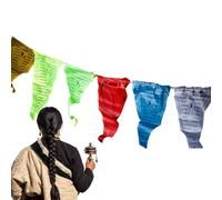 Garden Bunting Decoration - Flag Banner Garland | 6m Traditional Cultural Display Decoration | 25 Pieces Triangle Banner Garlands For Yard Courtyard Garden Playground Backyard Gatherings