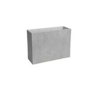 Garden Center Shop | Artevasi Jardinera Sydney Alta 80 cm | Macetero Alto Decorativo | Doble Pared con Drenaje | Ideal Interior y Exterior | Diseño Moderno y Resistente (Gris)