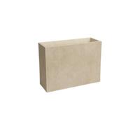 Garden Center Shop | Artevasi Jardinera Sydney Alta 80 cm | Macetero Alto Decorativo | Doble Pared con Drenaje | Ideal Interior y Exterior | Diseño Moderno y Resistente (Crema)