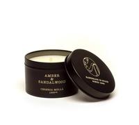 Garden Center Shop | Cerería Mollá 1899 | Vela perfumada Amber & Sandalwood 90 g | Formato de viaje | Cera de soja natural | Hecha a mano en España