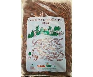 Garden Center Shop Corteza de Pino Sisanflor Varios tamaños | Mulching Decorativo Natural, Cubresuelos para Macetas, Jardín, Parterres y Plantas