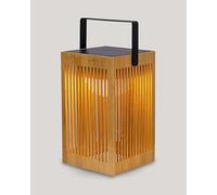 Garden Center Shop | New Garden Farol Portátil Okinawa Lantern | Solar + Recargable | Bambú | Luz Cálida | 31 × 14,5 × 14,5 cm | IP54