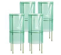 Garden Cloches Plants, Seedling Protection Cages, 9.45×21.65 Inches Reliable Compact Design, Reusable Animal Barrier for Blueberry Strawberry Flower Vegetable Fruit, Green