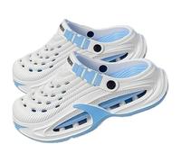 Garden Clogs for Women Men, Arch Support Clogs Summer, Lightweight Slip-On Garden Shoes, Quick-Dry Beach Sandals (Blue,38)