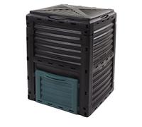 Garden compost contenedor de gran capacidad cubierta ventilada top de relleno fácil forma de cubo 300L capacidad