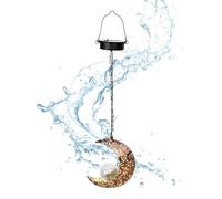 Garden Decor Lights, Star Moon Sun Shape Impermeable Decorative Lamp, Outdoor Solar Pendant Lighting For Pathway Yard Walkway Driveway Lawn Patio Outside Garden Decoración Night Landscape Accent Use