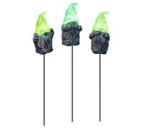 Garden Decor Stakes, Resin Weather Resistant Cute, Garden Art Stakes | 3-Piece Outdoor Figurines Dwarf Garden Stake for Patio Porch Flower Bed Plant Pot Walkway Driveway Spring Party