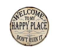 Garden Decoration Signs, Garden Round, Retro Statue with Bell Accent, Outdoor Ornament with Unique Design, House Fixture, 7.87x7.87x0.39 Inches Seasonal Display for Gardener Backyard Driveway