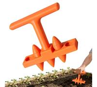 Garden Dibber Tool, Ergonomic Transplanting Seedling Stick, 5,31 pulgadas Steel Point with Comfort Grip, Precision Planting Tool for Raised Beds Yard Balcony Vegetable Rows Gardeners Enthusiasts