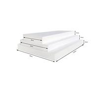Garden Factory Plancha Espuma Poliuretano a Medida - 120x40x10cm - Alta Densidad - Cojines para Palets - para Tapizar y Sofá - Espuma Colchón y Relleno - Gomaespuma
