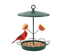 Garden Feed Tray, Durable Metal Bird Feeder, resistente al agua con base estable, al aire libre Wildlife Feeding Dish, Elegante Nature Display Style, Feeding Station for Lawn and Porch