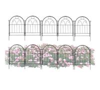 Garden Fence Border | Rustproof Metal Arched Dogs and Rabbits Barrier