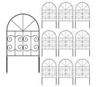 Garden Fence, Flower Border Panels, Decorative Privacy Yard Divider, 22x6.0x13 Inches Compact Long-Lasting Backyard Edging, Outdoor Use for Landscape, Lawn and Pet Protection