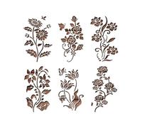 Garden Fence Large Flower Stencils-DIY Decoration 2024 Reusable Floral Stencil for Painting Wooden Wall Hedge Patterns