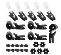 Garden Flag Stoppers - 25 Pieces Heavy Duty Garden Flag Clips Anti Wind | Heavy Duty Yard Flag Clips for Outdoor Outside Backyard Fence Patio Deck Porch Home Banner Sign Party Spring Summer Beach