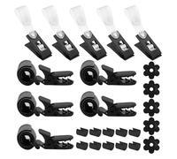 Garden Flag Stoppers and Clips, 0,47 pulgadas Windproof Flag Clips, Windproof Flagpole Fixing 4 pulgadas Secure Locking Clip Set for Stable Outdoor Display and Anti Slip Function, Accessories for Home