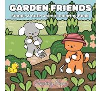 Garden Friends: Simple & Cute Animal Coloring Book