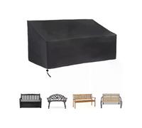 Garden furniture protective cover for 2-seater, 134 x 66 x 89 cm, black, 210D Oxford fabric, waterproof, breathable, tear-resistant, UV-resistant