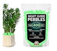 Garden Glow Rocks - 400-pieces Solar-Powered Artificial Colorful Decoration,Glowing Rocks for Garden Outdoor | for Aquarium Pond Yard Patio Outside Landscaping Fish Tank