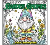 Garden Gnomes: detailed images of garden gnomes perfect for colored pencils and gel pens