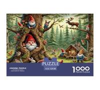 Garden Gnomes Fantasy Piezas De Encaje Duraderas Hobby para Tiempo Libre, Noches, Fines De Semana Y Periodos De Vacaciones 52x38cm/1000pcs