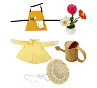 Garden Goose Outfits With Flower Pot - Hat Watering Can Apron Set