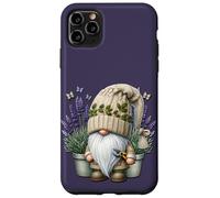 Garden Grandpa Gnome With Lilac Plants In Pots For Summer Carcasa para iPhone 11 Pro Max