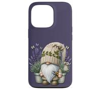 Garden Grandpa Gnome With Lilac Plants In Pots For Summer Carcasa para iPhone 13 Pro