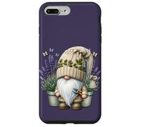 Garden Grandpa Gnome With Lilac Plants In Pots For Summer Carcasa para iPhone 7 Plus/8 Plus