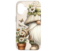 Garden Grandpa Gnome With Watering Can And Daisy Flowers Carcasa para iPhone 16