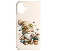 Garden Grandpa Summer Gnome With Watering Can Cute Butterfly Carcasa para iPhone 16 Plus