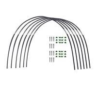 Garden Greenhouse Hoop Set, Gardening Folding Fiber Pole Set, Arch Gre