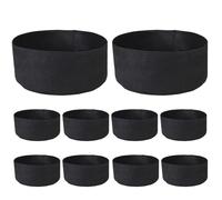 Garden Grow Bags - 10 Pieces Tomato Planter | Felt Grow Bag | For Potato Flower Fruit Mushroom Strawberry Greenhouse Garden Nursery Indoor Hydroponic Patio and Others