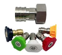 Garden Hose Adapter - Heavy Duty Dustproof Attachment, Pressure Washer Garden Hose Adapter for Washer Valve Sprayer, Wash Tool, HVAC Washing Car Lawn Care, Cleaning Connector