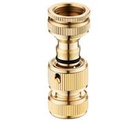 Garden Hose Connector, 3/4 Inch Solid Brass Fitting, Quick Connect Water Hose Adapter, Durable Leakproof Hoses Attachment | Easy Instant Connection For High Pressure Washer Faucets Gardeners Homeowner